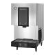 Hoshizaki DCM-271BAK Air-Cooled Countertop Mini Cubelet Ice and Water Dispenser with Built-In Storage Bin, Up to 286 lb/24-Hour Ice Production - Right Angle View