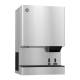 Hoshizaki DCM-300BAK-OS OptiServe™ Series Air-Cooled Countertop Mini Cubelet Ice and Water Dispenser with Built-In Storage Bin, Up to 343 lb/24-Hour Ice Production - Left Angle View