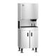 Hoshizaki DCM-300BAK-OS OptiServe™ Series Air-Cooled Countertop Mini Cubelet Ice and Water Dispenser with Built-In Storage Bin, Up to 343 lb/24-Hour Ice Production - On Dispenser Stand Left Angle View (Dispenser Stand is Sold Separately)