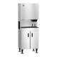 Hoshizaki DCM-500BAK-OS OptiServe™ Series Air-Cooled Countertop Small Cubelet Ice and Water Dispenser with Built-In Storage Bin, Up to 597 lb/24-Hour Ice Production - On Dispenser Stand Left Angle View (Dispenser Stand is Sold Separately)