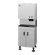 Hoshizaki DCM-500BAK Air-Cooled Countertop Small Cubelet Ice and Water Dispenser with Built-In Storage Bin, Up to 597 lb/24-Hour Ice Production - On Dispenser Stand Right Angle View (Dispenser Stand is Sold Separately)