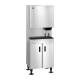 Hoshizaki DCM-500BWK-OS OptiServe™ Series Water-Cooled Countertop Small Cubelet Ice and Water Dispenser with Built-In Storage Bin, Up to 610 lb/24-Hour Ice Production - On Dispenser Stand Left Angle View (Dispenser Stand is Sold Separately)