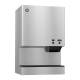 Hoshizaki DCM-500BWK Water-Cooled Countertop Small Cubelet Ice and Water Dispenser with Built-In Storage Bin - Up to 610 lb/24-Hour Ice Production