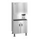 Hoshizaki DCM-700BAK-OS OptiServe™ Series Air-Cooled Countertop Small Cubelet Ice and Water Dispenser with Built-In Storage Bin, Up to 719 lb/24-Hour Ice Production - On Dispenser Stand Left Angle View (Dispenser Stand is Sold Separately)