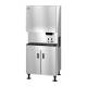 Hoshizaki DCM-700BAK-OS OptiServe™ Series Air-Cooled Countertop Small Cubelet Ice and Water Dispenser with Built-In Storage Bin, Up to 719 lb/24-Hour Ice Production - On Dispenser Stand Right Angle View (Dispenser Stand is Sold Separately)