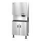 Hoshizaki DCM-700BAK Air-Cooled Countertop Small Cubelet Ice and Water Dispenser with Built-In Storage Bin, Up to 719 lb/24-Hour Ice Production - On Dispenser Stand Right Angle View (Dispenser Stand is Sold Separately)