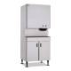 Hoshizaki DCM-751BWH Water-Cooled Countertop Small Cubelet Ice and Water Dispenser with Built-In Storage Bin, Up to 782 lb/24-Hour Ice Production - On Dispenser Stand (Dispenser Stand is Sold Separately)
