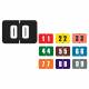 Digi Color Match DCNM Series Numeric Color Code Roll Labels - 1"H x 1 1/2"W