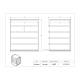 Poltex DECOFILE Deco Desk File Holder, Horizontal - Dimensions