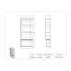 Poltex DECOGLVTIS-W Deco Glove Tissue Holder - Dimensions