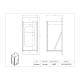 Poltex DECOMSKFEED-W Deco Bulk Mask Dispenser - Dimensions