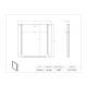 Poltex DECOSIG8511-W Deco Sign Sleeve - Dimensions