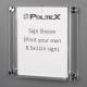 Poltex DECOSIG8511-W Deco Sign Sleeve (Sample Sign is Not Included)
