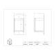 Poltex DECOSWAB1-W Deco Swab Holder, 1 Pocket - Dimensions
