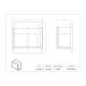 Poltex DECOSWAB2-W Deco Swab Holder, 2 Pocket - Dimensions