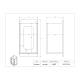 Poltex DECOTIS45-W Deco Tissue Box Holder, 4.5" Depth - Dimensions