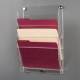 Poltex DECOVRTFILE4-W Deco Vertical Wall File, 4 Pocket (Folders are Not Included)