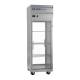 So-Low DH4-25PT Pass-Thru Refrigerator with Stainless Steel Exterior, 3 Wire Shelves, Glass Doors - 25 Cubic Feet