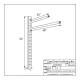 Phillips Safety DI-GRABAR ClearChest™ Positioning Bar - Technical Drawing