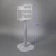 Poltex DISTATFR-3STL Frosted Acrylic Disinfecting Station, Steel Stand - Showing Overall Height