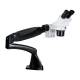 LW Scientific DMM-S12N-PA77 DM Dual Mag Binocular Stereo Microscope with Pneumatic Flex Arm - Side View