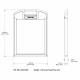 RC Imaging DR.LNS1012SD Lock-N-Secure DR Panel Protector - 10" x 12" with Short Dimension Top Handle, Optional Grid - Dimensions