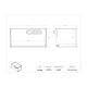 Poltex DRUGBX1266 Locking Medication Box, 12" W x 6" D x 6" H - Dimensions