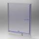 Poltex DRYSIG-T Clean Room Liquid-Resistant PETG Sign Sleeve, Vertical - Dimensions