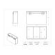 Poltex DUSTGLV3-W Dust Resistant Glove Box Holder - Dimensions