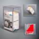 Poltex DUSTMSK-T Dust Proof N95 Mask Dispenser, High Bond Tape Mount (Mask Box and Masks are Not Included)