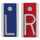 Aluminum Markers - 1" L & R - No Initials