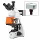 Globe Scientific EBS-3153-PLFI-DC18 bScope Trinocular Compound Microscope for LED Fluorescence, HWF 10x/22mm Eyepieces, Quintuple Nosepiece with Plan Fluarex PLFi, CMEX-18 Pro Camera