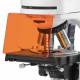 Globe Scientific EBS-3153-PLFI-DC18 bScope Trinocular Compound Microscope for LED Fluorescence, HWF 10x/22mm Eyepieces, Quintuple Nosepiece with Plan Fluarex PLFi, CMEX-18 Pro Camera
