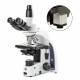 Globe Scientific EIS-1153-PLPHI-HDS iScope Trinocular Compound Microscope, EWF 10x/22mm Eyepieces, Quintuple Nosepiece with Plan Phase PLPHi, HD-Mini Camera #EVC-3024-HDS