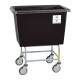 R&B Wire Elevated Poly Laundry Basket Truck - Black