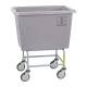 R&B Wire Elevated Poly Laundry Basket Truck - Gray