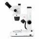 Globe Scientific ENZ-1703-S NexiusZoom EVO Trinocular Stereo Microscope, HWF 10x/23mm Eyepieces, Plan Achromatic 0.65x - 5.5x Zoom Objective, Rack & Pinion Stand
