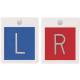 Embedded Plastic Markers - 5/8" "L" & "R" Lead-Free No Initials