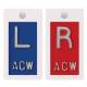 Plastic Markers - 1/2" "L" & "R" With Initials