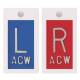 Embedded Plastic Markers - 5/8" "L" & "R" Lead-Free 1 to 3 Initials