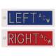 Plastic Markers - 1/2" Left & Right With Initials