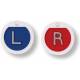 Plastic Round Markers - "L" & "R" Without Initials