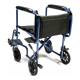 Everest & Jennings® Lightweight Aluminum Transport Chair, Blue - Back View