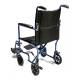 Everest & Jennings® Lightweight Aluminum Transport Chair, Blue - Unfolded Back View