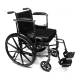 Everest & Jennings® Traveler® L4 Fixed-Back Wheelchair - Adjusted Desk Arms with Swingaway Legrests