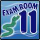 Clinton EX11-O Ocean Series Exam Room 11 Sign