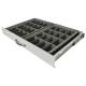 Harloff EXTRAY3 Drawer Exchange Tray with Adjustable Plastic Dividers for 3" High Drawers (Drawer NOT included)