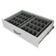 Harloff EXTRAY6 Drawer Exchange Tray with Adjustable Plastic Dividers for 6" High Drawers (Drawer NOT included)