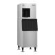 Hoshizaki F-422MAK-C Slim-Line Series Air-Cooled Modular Mini Cubelet Ice Machine, Up to 476 lb/24-Hour Ice Production - On Ice Storage Bin Left Angle View (Ice Storage Bin is Sold Separately)