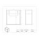 Poltex FCSHIELD Face Shield Dispenser - Dimensions